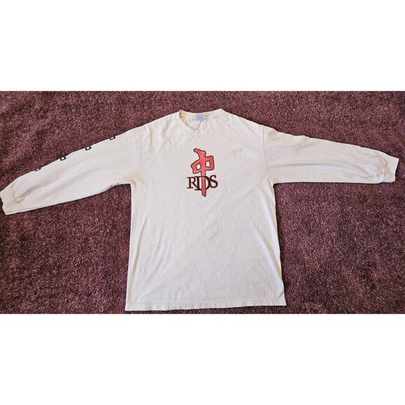 Vintage Mens RDS Red Dragon Long Sleeve T-shirt Large USA 2001 Y2K skateboarding - Picture 1 of 16